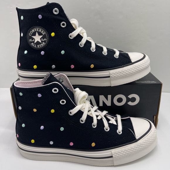 Converse Shoes - Converse WMNS Multi Polka Dot High-Tops
CTAS EVA LIFT HI
BLACK/VINTAGE Sneakers